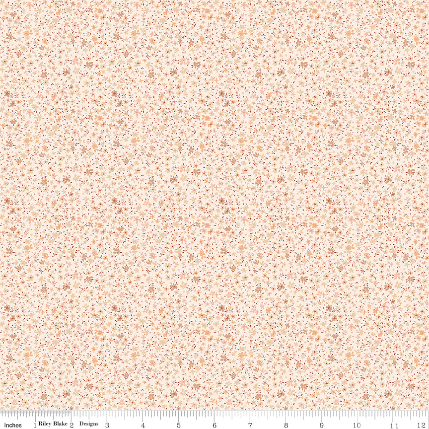 Twilight on the Prairie Ditsy Linen Quilt Fabric