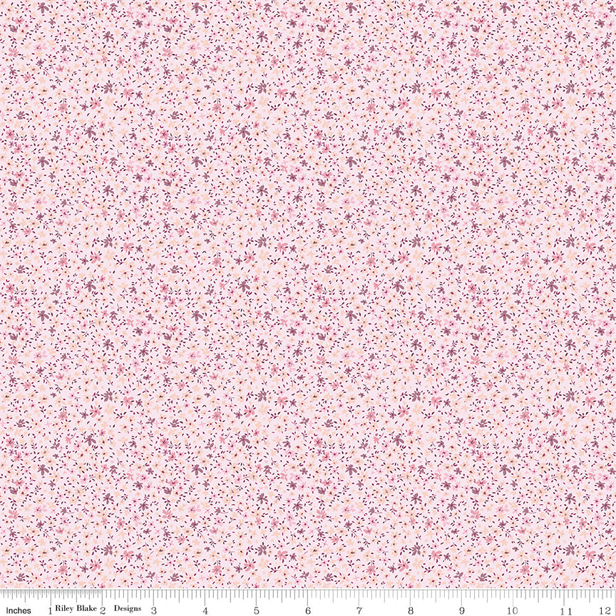 Twilight on the Prairie Ditsy Pink Quilt Fabric