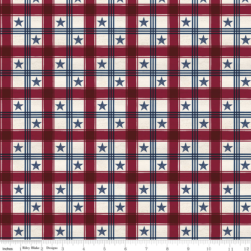Valor Is Never Forgotten Plaid Red