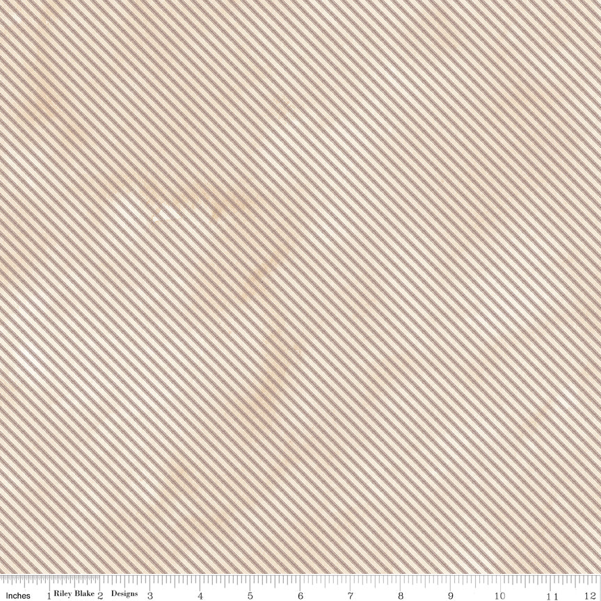 Feels Like Fall Ticking Cream Quilt Fabric by Feels Like Fall — Teresa Kogut