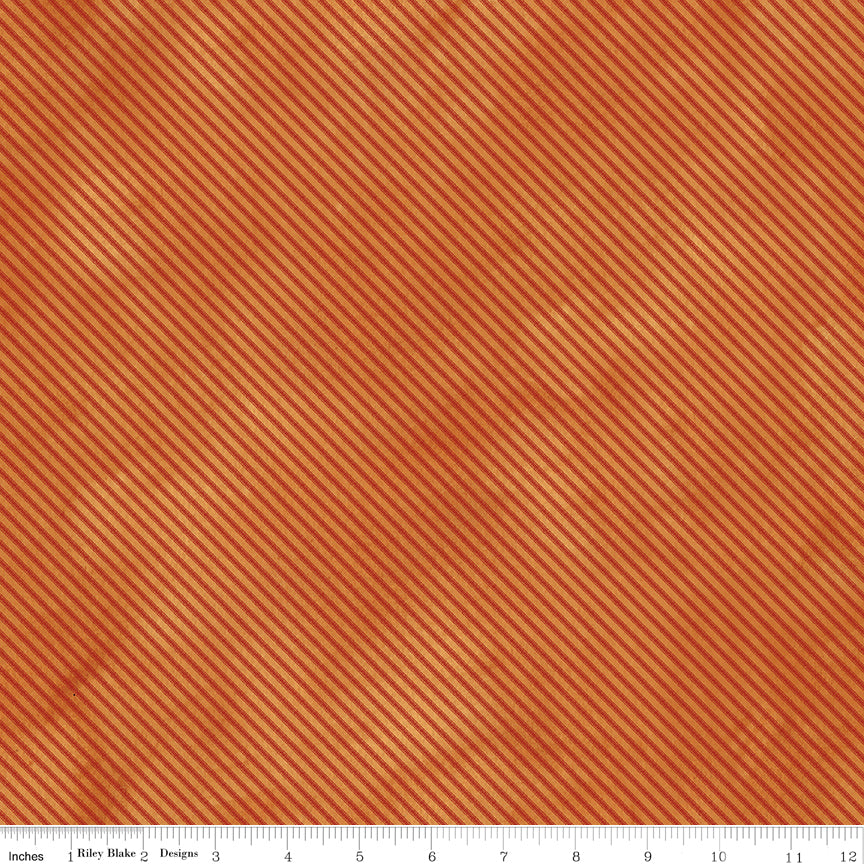 Feels Like Fall Ticking Pumpkin Quilt Fabric by Feels Like Fall — Teresa Kogut