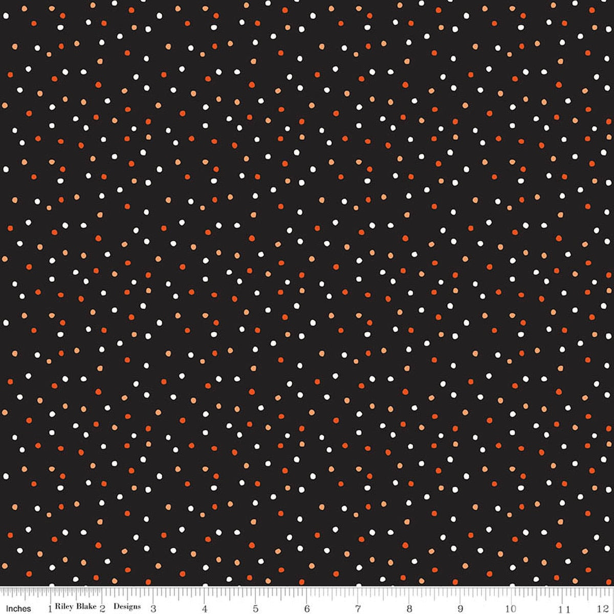 Vintage Boo Dots Black Quilt Fabric by Vintage Boo — My Minds Eye