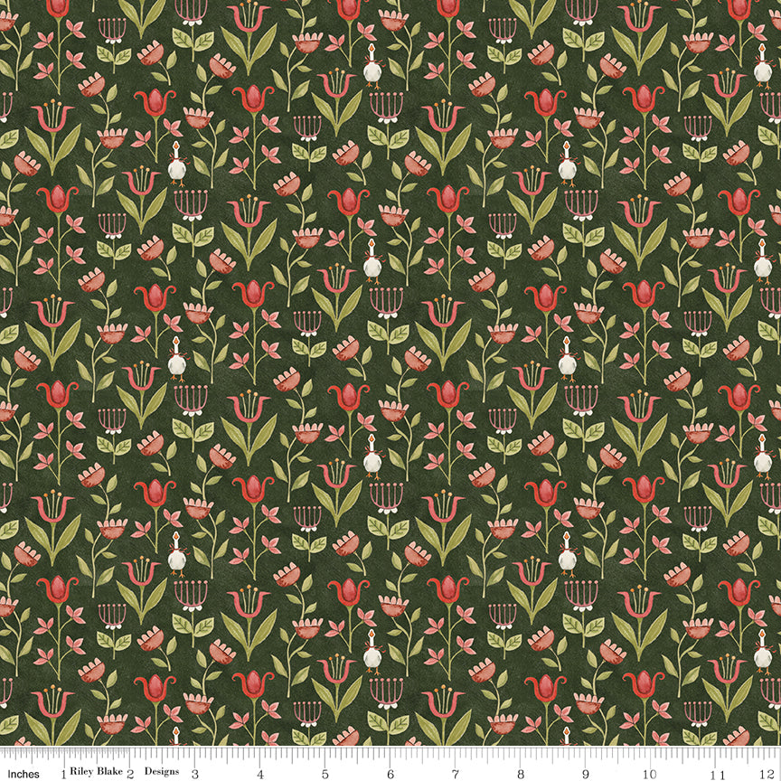 Waddle's Christmas Winter Garden Timberline Quilt Fabric by Teresa Kogut