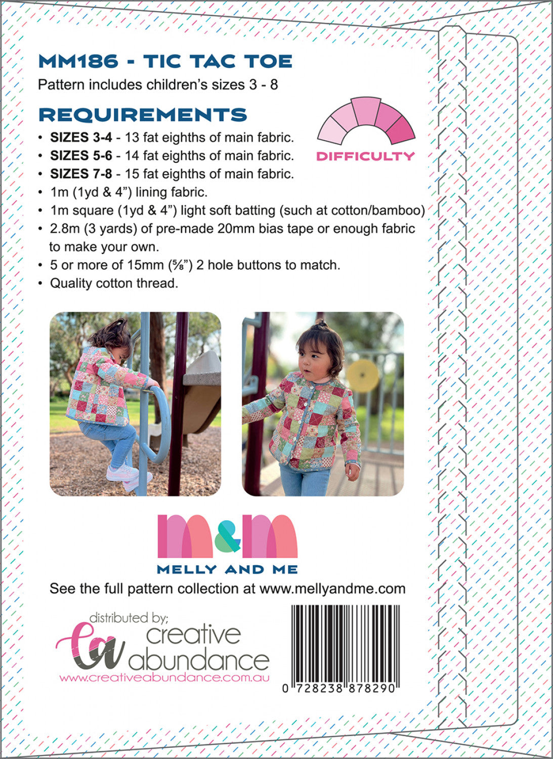 Back of the Tic Tac Toe by Melly and Me