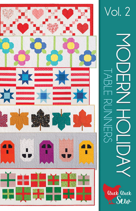 Modern Holiday Table Runners Volume 2 Pattern by Cluck Cluck Sew