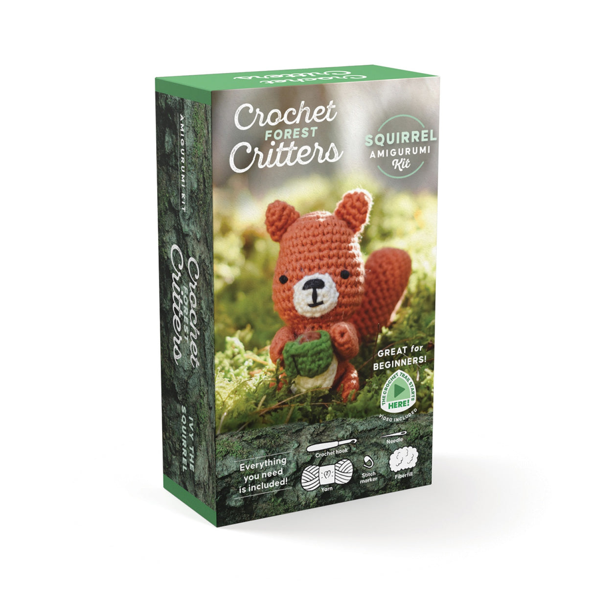 Crochet Forest Critters Amigurumi Kit Squirrel by Schiffer Publishing