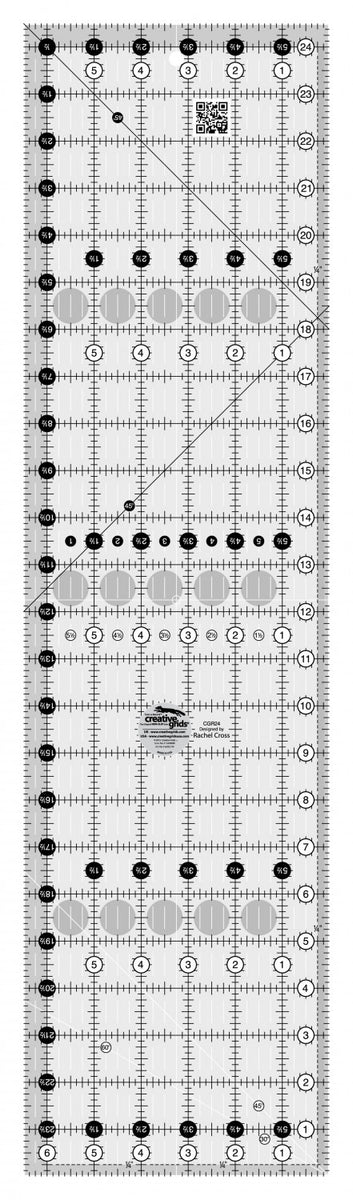 Creative Grids Quilt Ruler 6-1/2in x 24-1/2in – Quilting Books