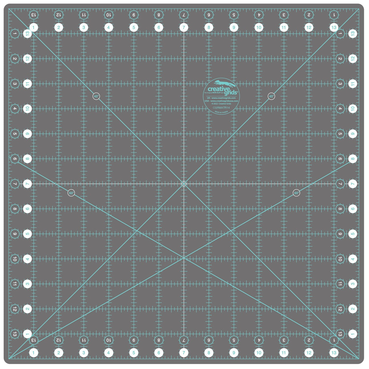 Creative Grids Self-Healing Rotating Rotary Cutting Mat 14in x 14in