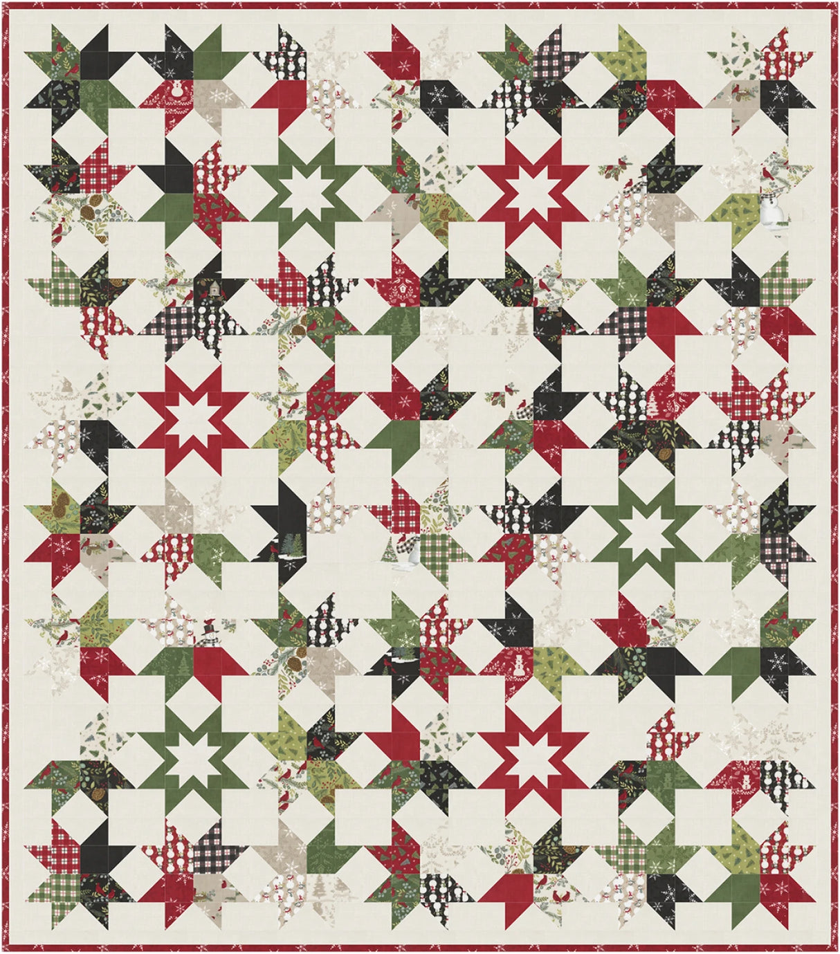 Winter Stars Quilt Pattern by Coach House Designs