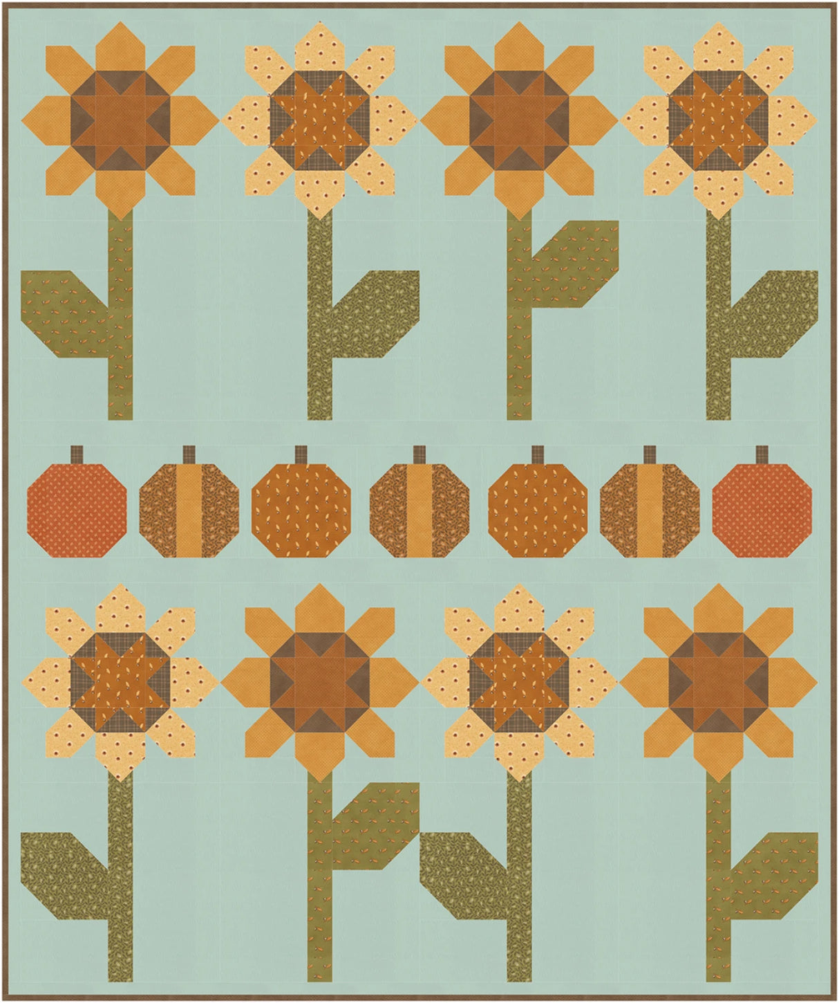 Sunflower Field Quilt Pattern by Coach House Designs