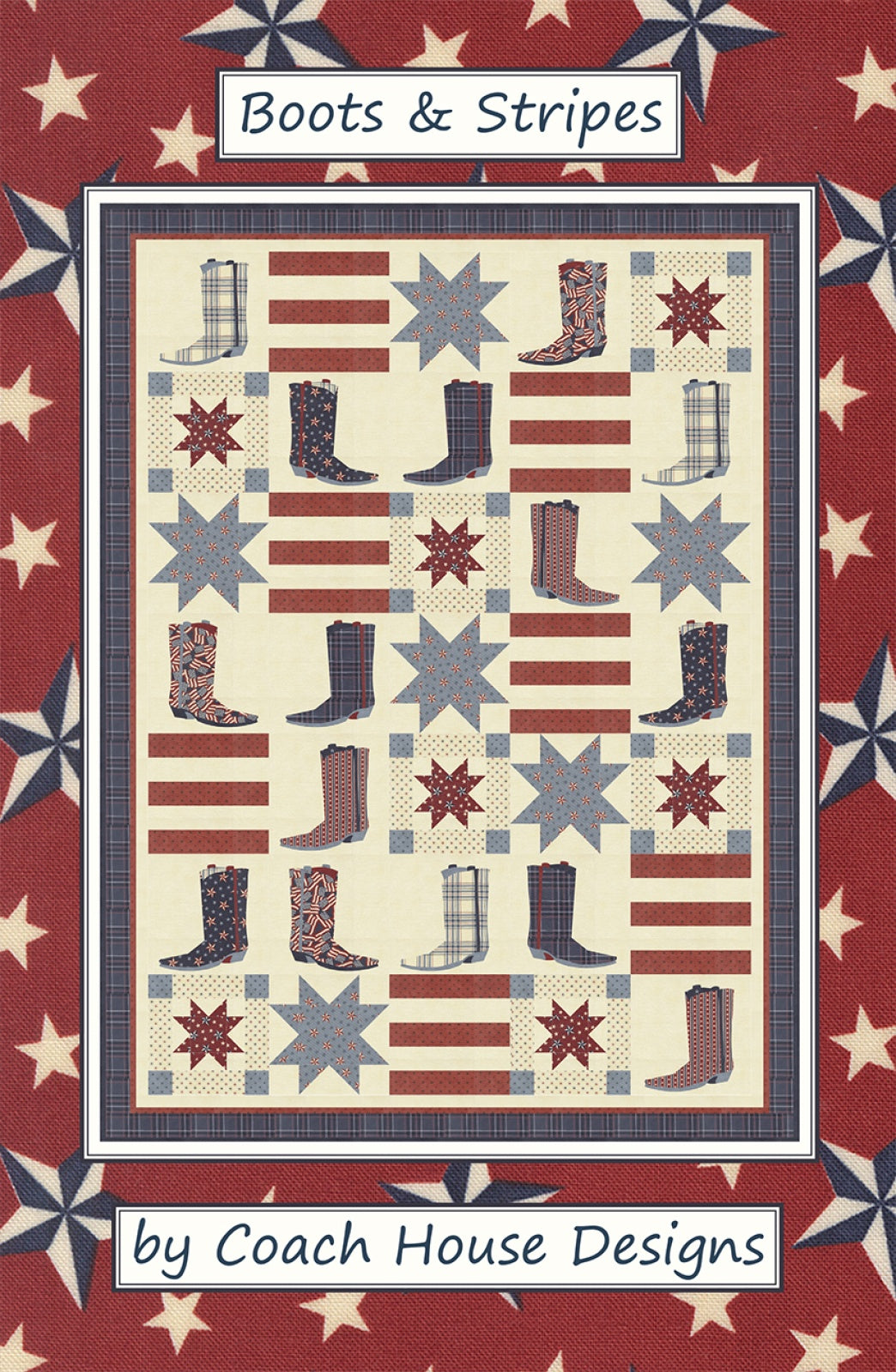 Boots & Stripes Quilt Pattern by Coach House Designs