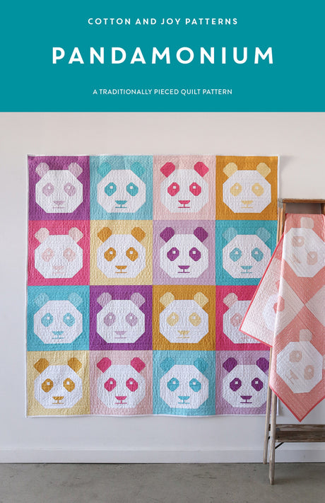 Pandamonium Quilt Pattern by Cotton and Joy
