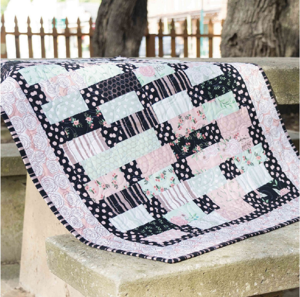 Charm Pack Stones Quilt Pattern by Cut Loose Press