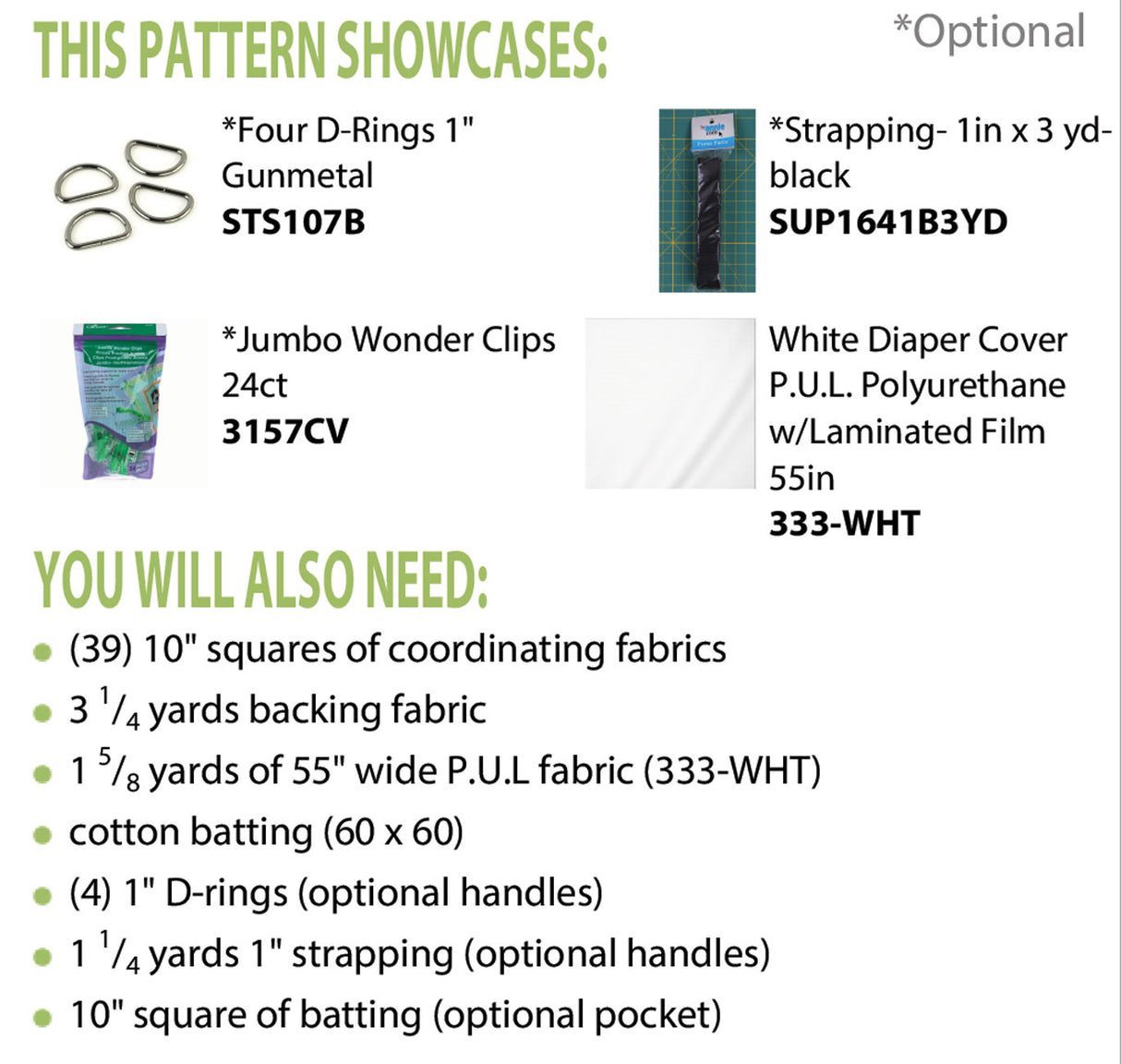 Back of the Waterproof Picnic Quilt Pattern by Cut Loose Press