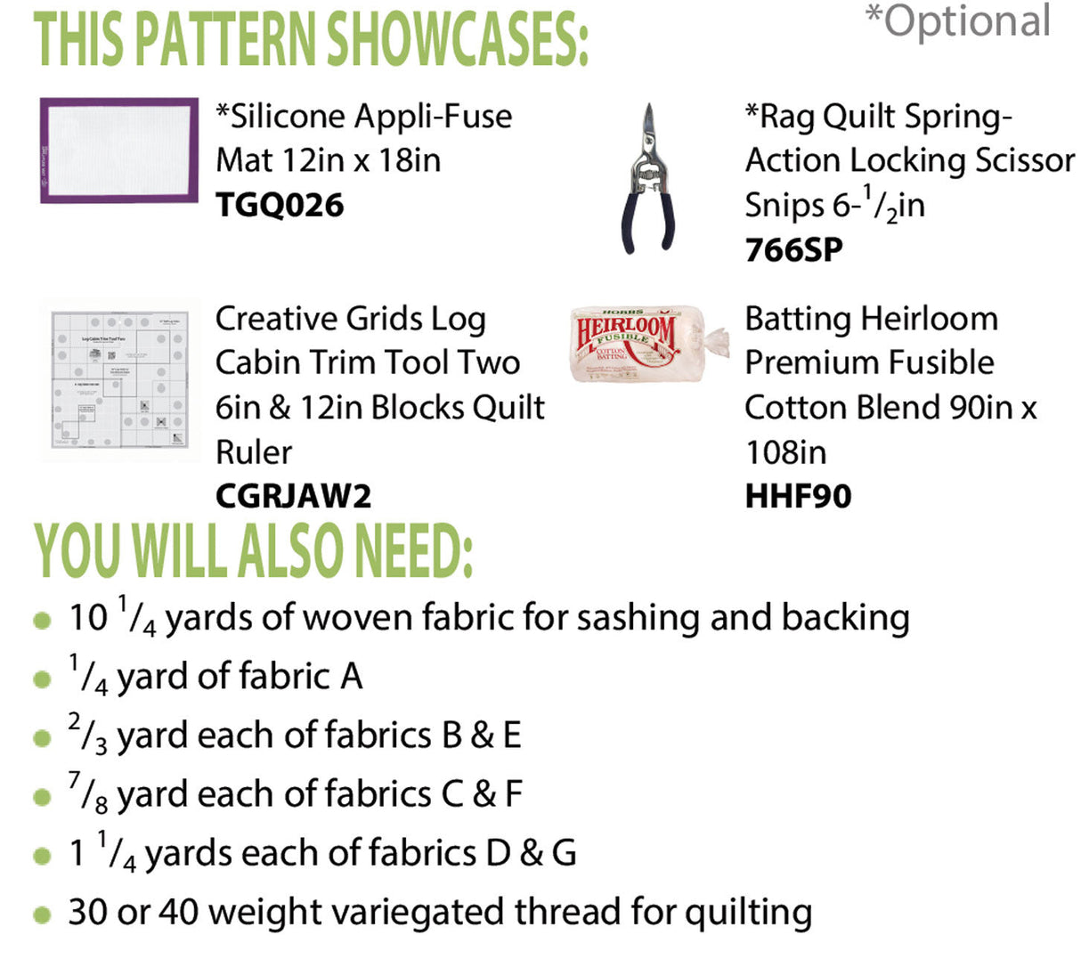 Back of the Country Log Cabin Rag Quilt Pattern by Cut Loose Press