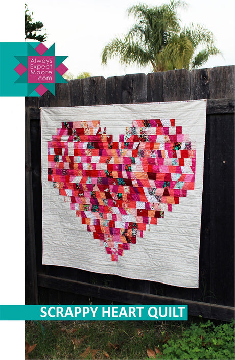 Scrappy Heart Quilt Pattern