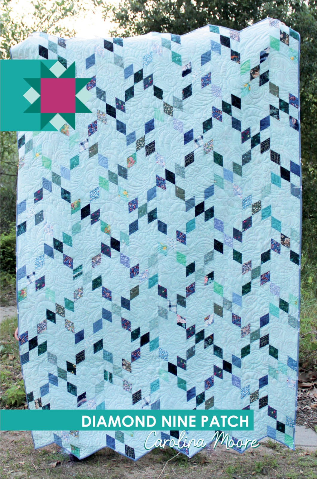 Diamond Nine Patch Quilt Pattern by Carolina Moore