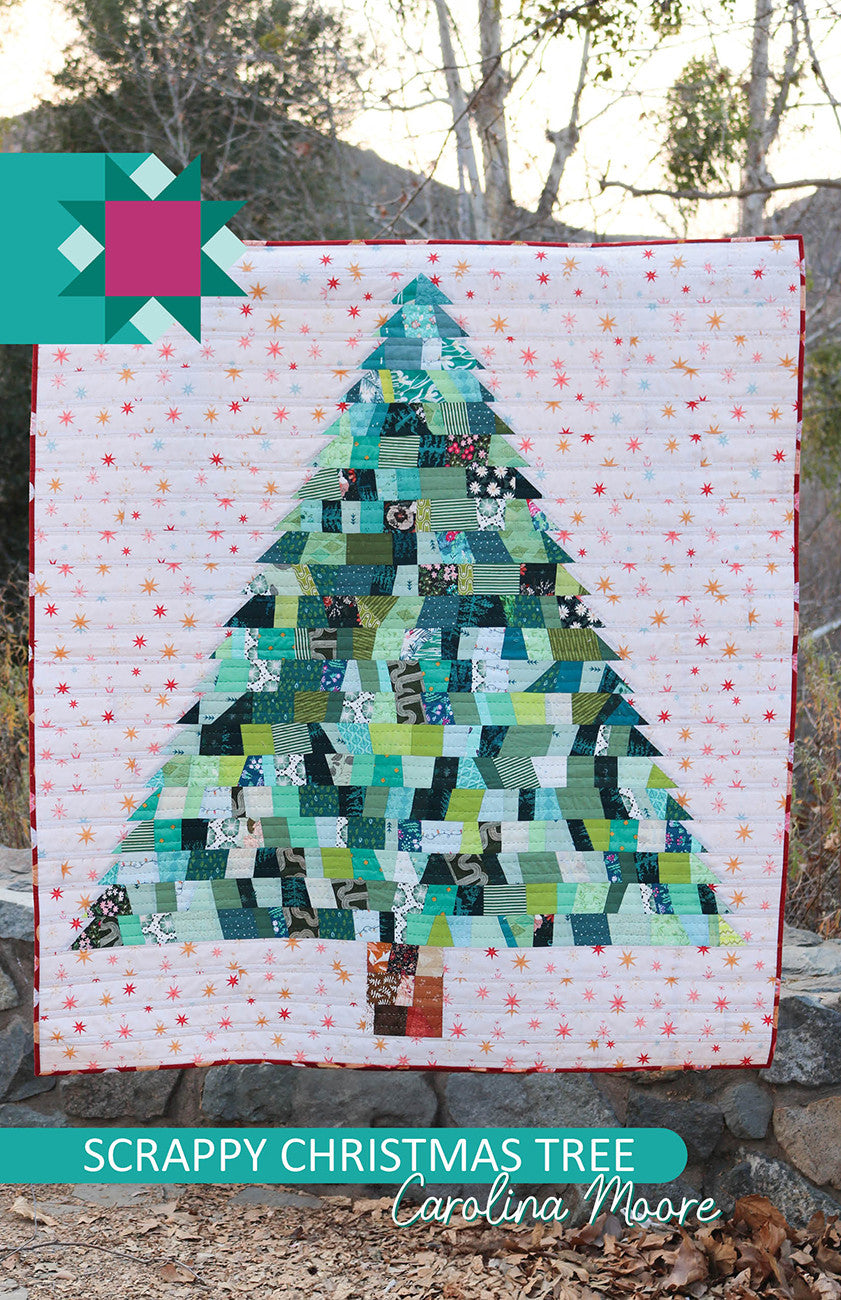Scrappy Christmas Tree Quilt Pattern by Carolina Moore