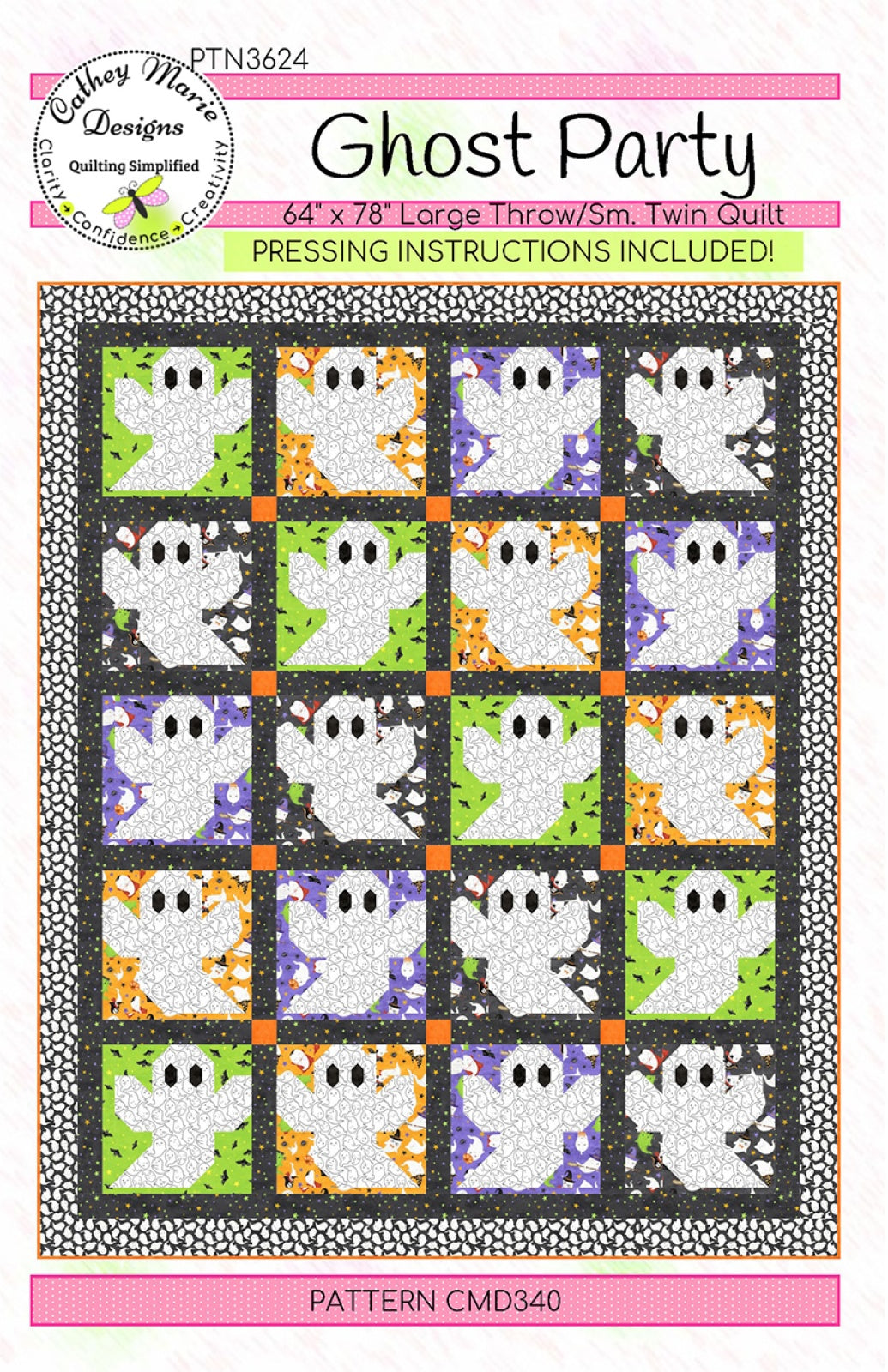 Ghost Party Quilt Pattern by Cathey Marie Designs