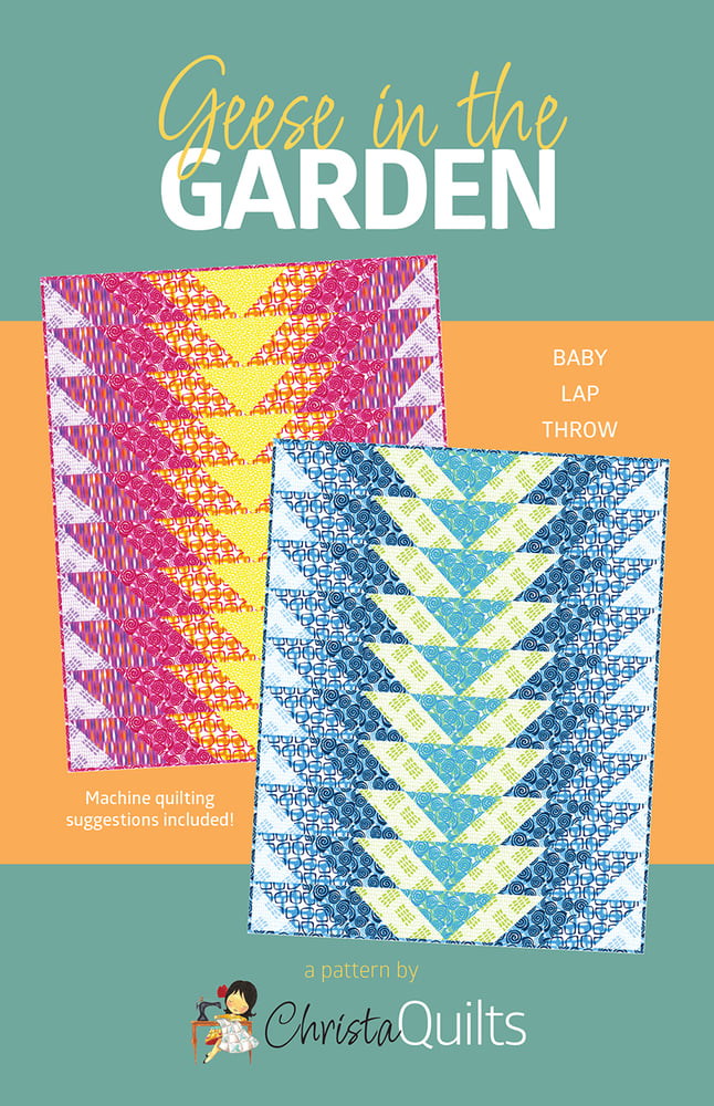 Geese in the Garden Downloadable Pattern by Christa Quilts