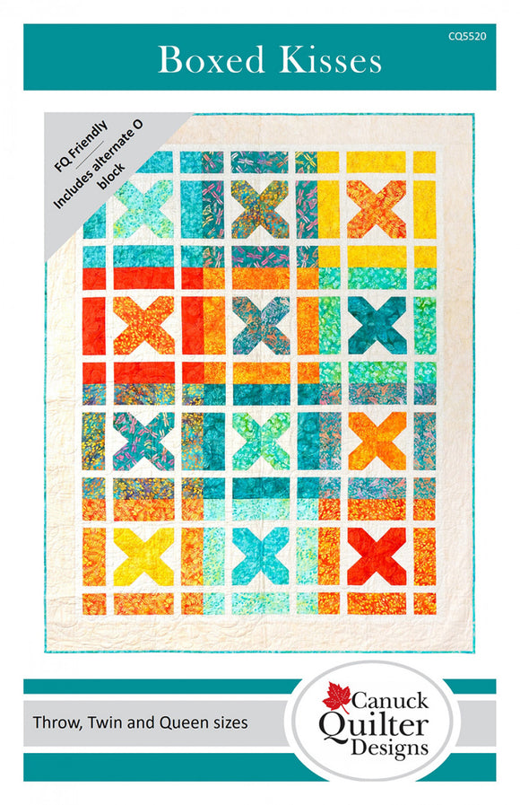 Boxed Kisses Quilt Pattern by Canuck Quilter Designs