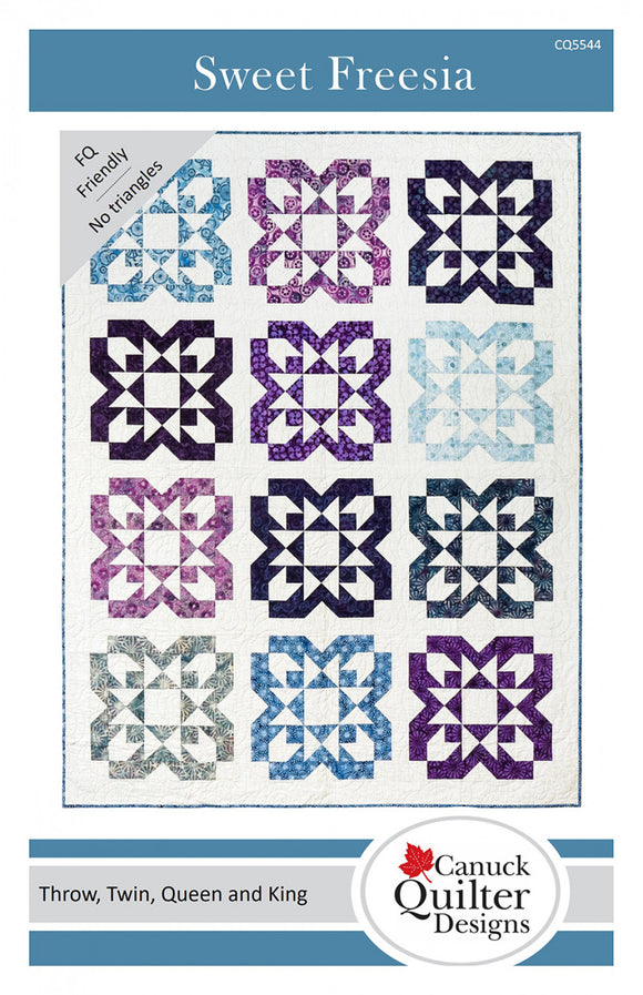 Sweet Freesia Quilt Pattern by Canuck Quilter Designs