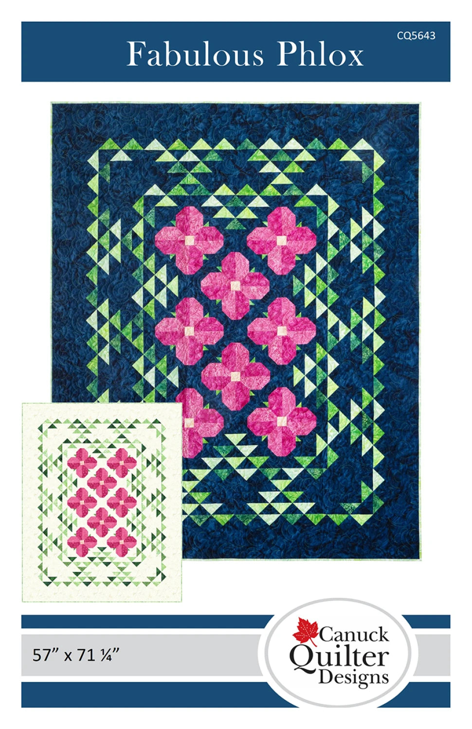 Fabulous Phlox Quilt Pattern by Canuck Quilter Designs