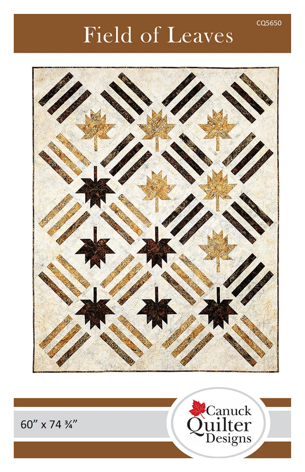 Field of Leaves Quilt Pattern by Canuck Quilter Designs