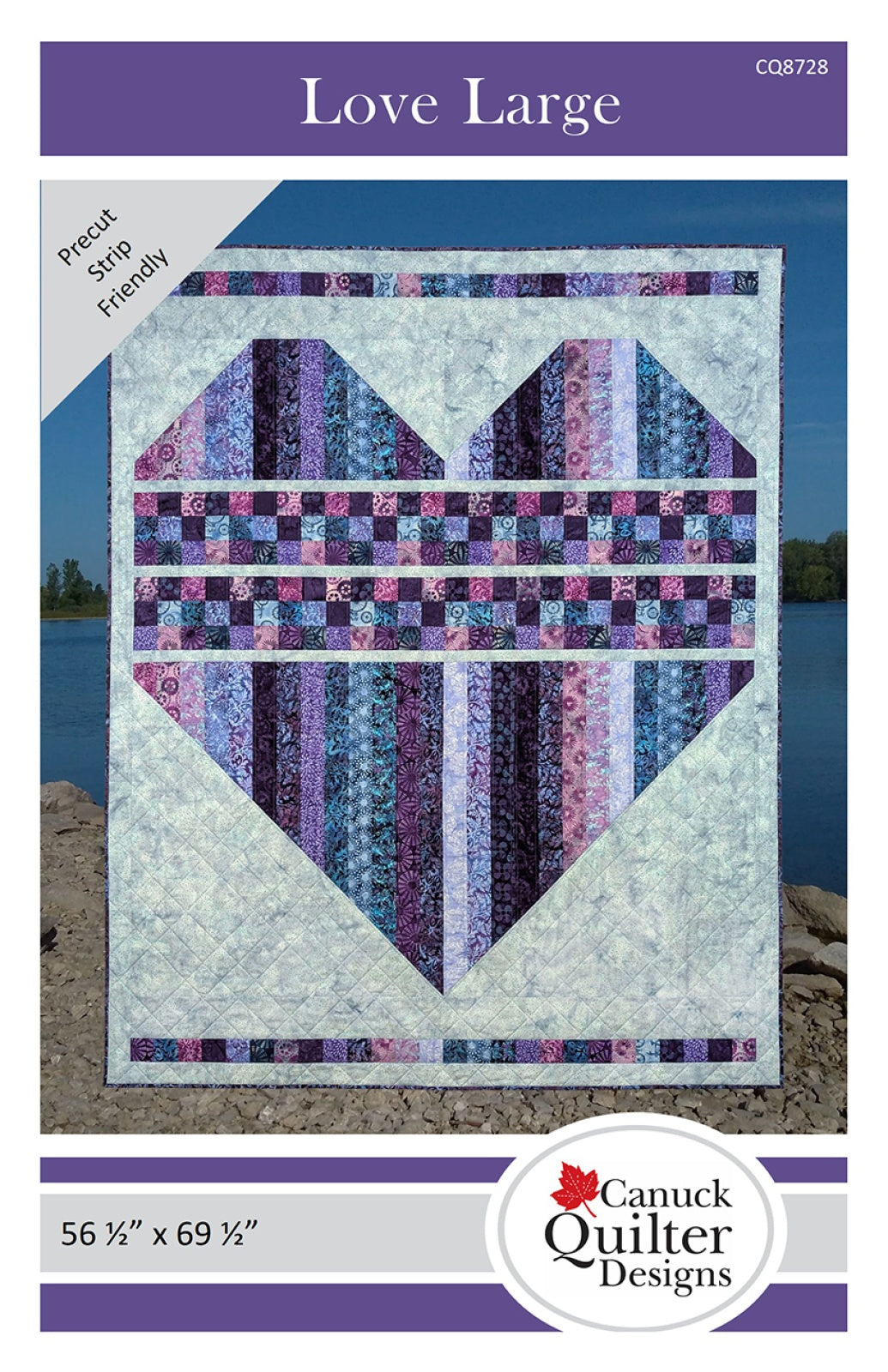 Love Large Quilt Pattern by Canuck Quilter Designs