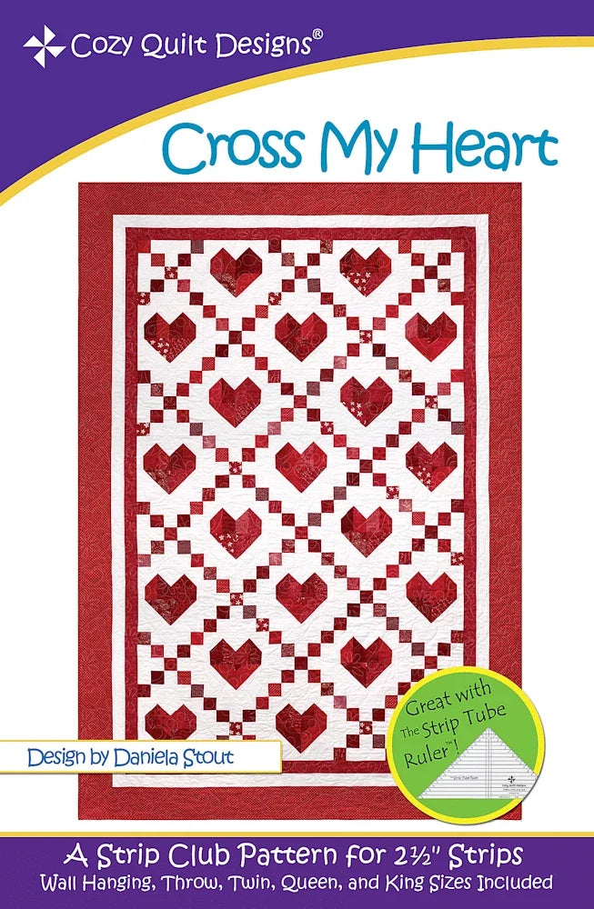 Cross My Heart Downloadable Pattern by Cozy Quilt Designs