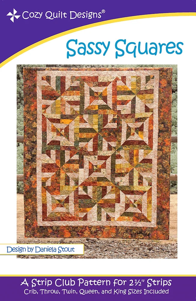 Sassy Squares Downloadable Pattern by Cozy Quilt Designs