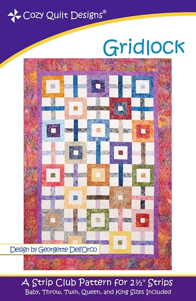 Gridlock Downloadable Pattern by Cozy Quilt Designs