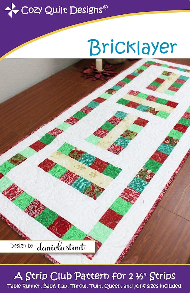 Bricklayer Downloadable Pattern by Cozy Quilt Designs