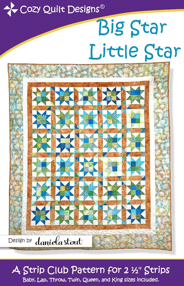 Big Star Little Star Downloadable Pattern by Cozy Quilt Designs