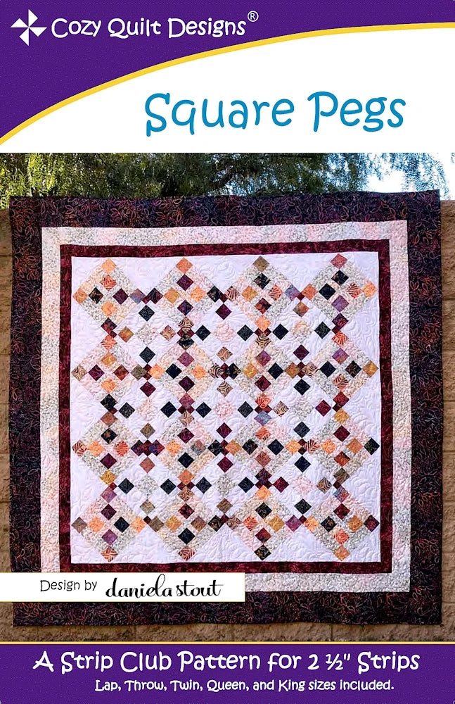 Square Pegs Downloadable Pattern by Cozy Quilt Designs