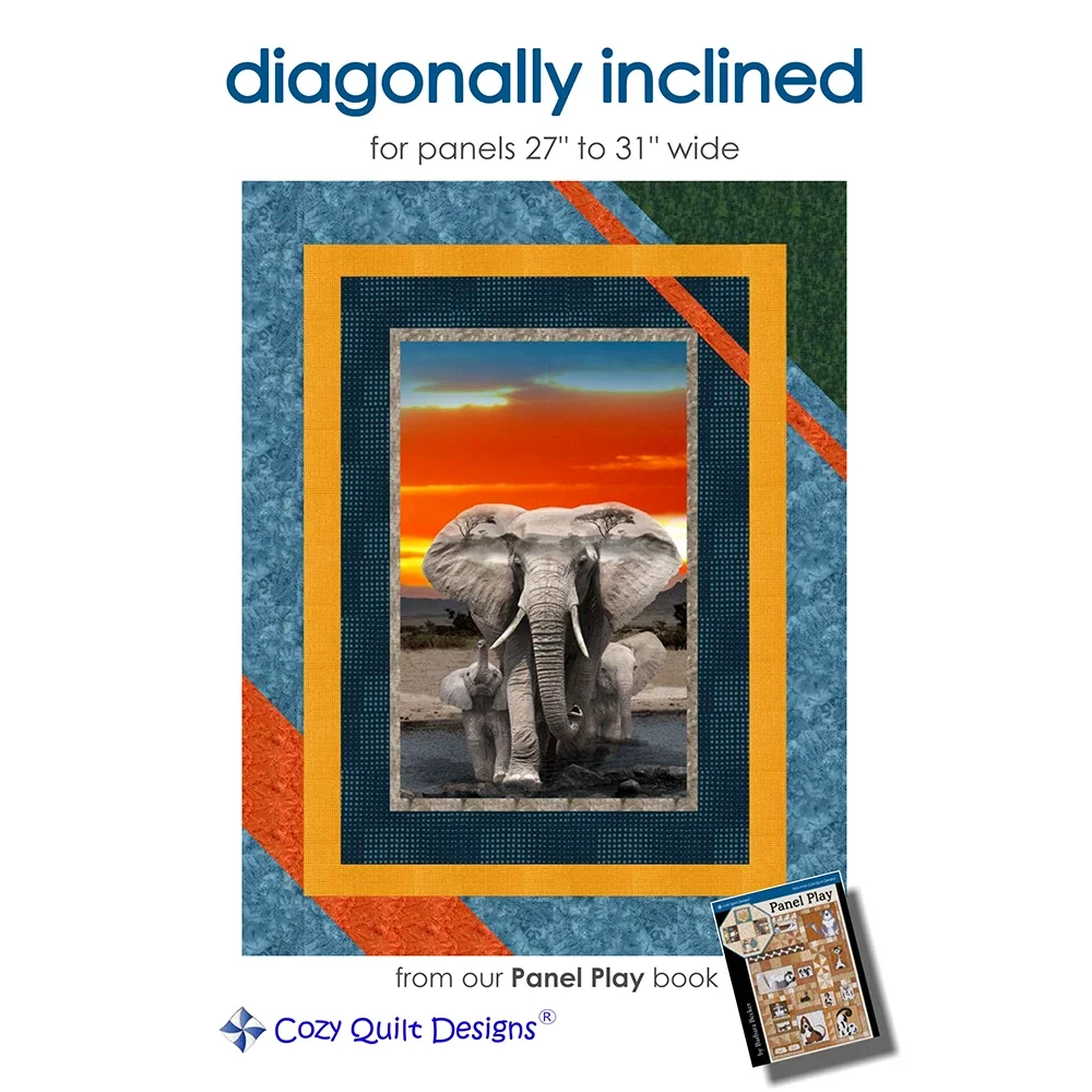 Diagonally Inclined Downloadable Pattern by Cozy Quilt Designs