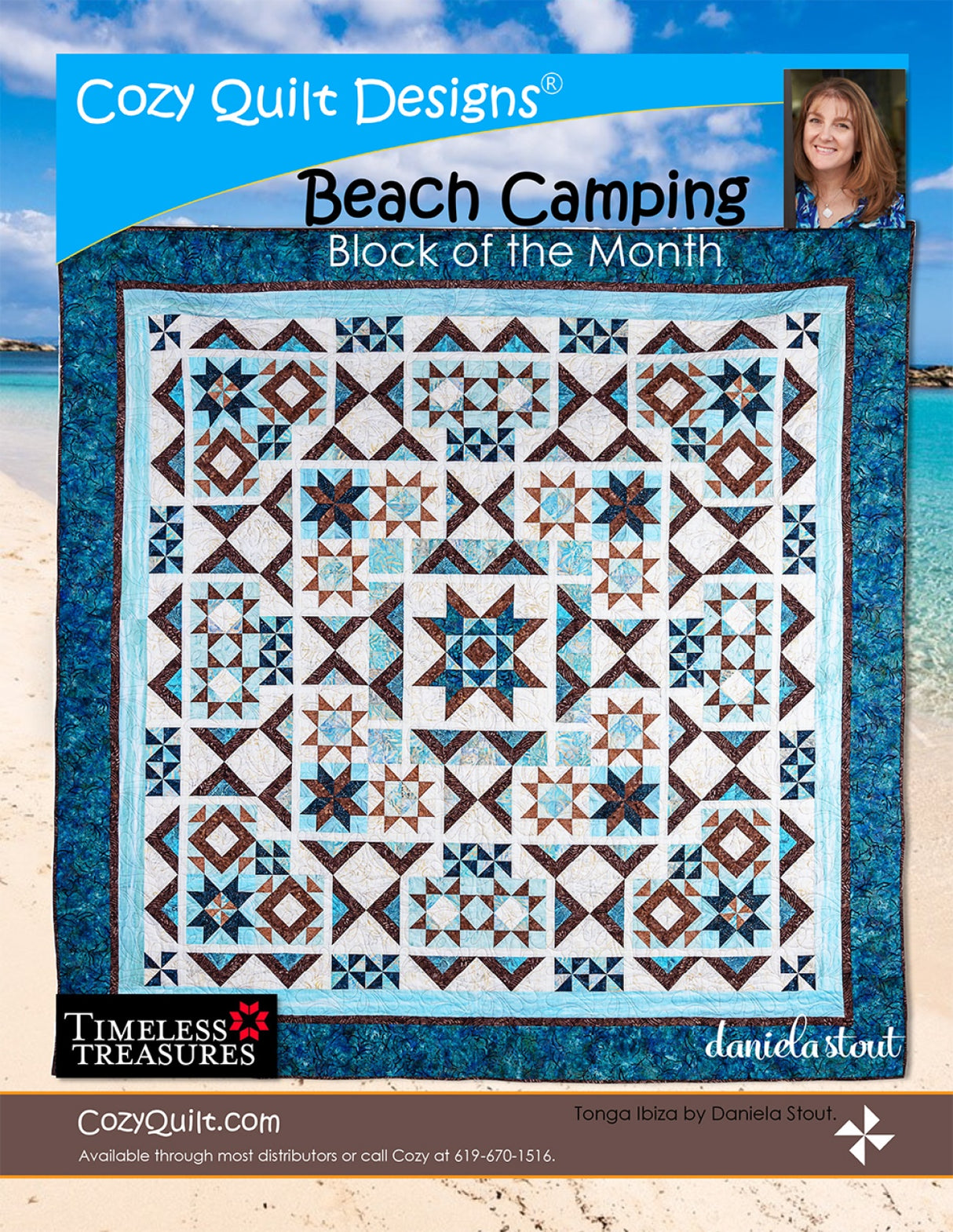 Beach Camping Quilt Pattern by Cozy Quilt Designs