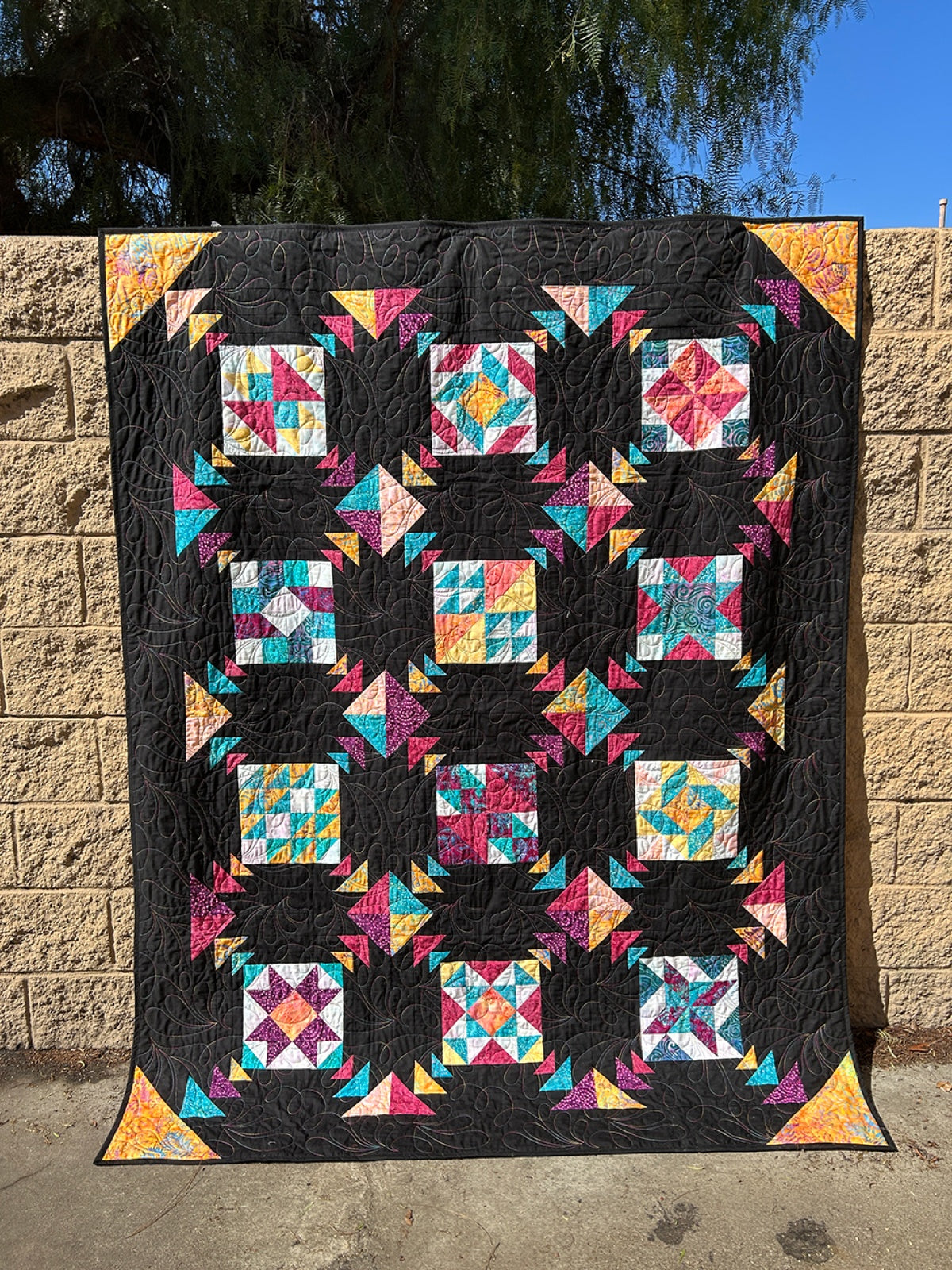 Pineapple Smoothie Quilt Pattern by Cozy Quilt Designs