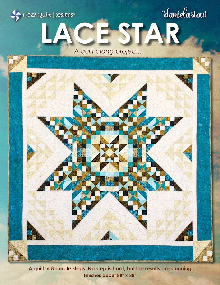 Lace Star Downloadable Pattern by Cozy Quilt Designs