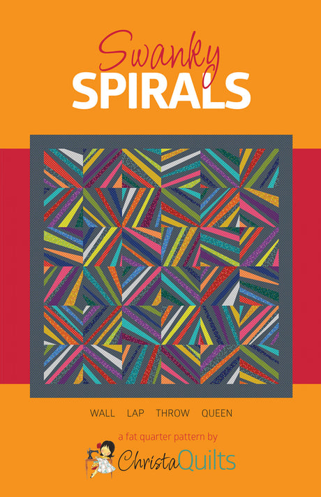 Swanky Spirals Quilt Pattern by Christa Quilts
