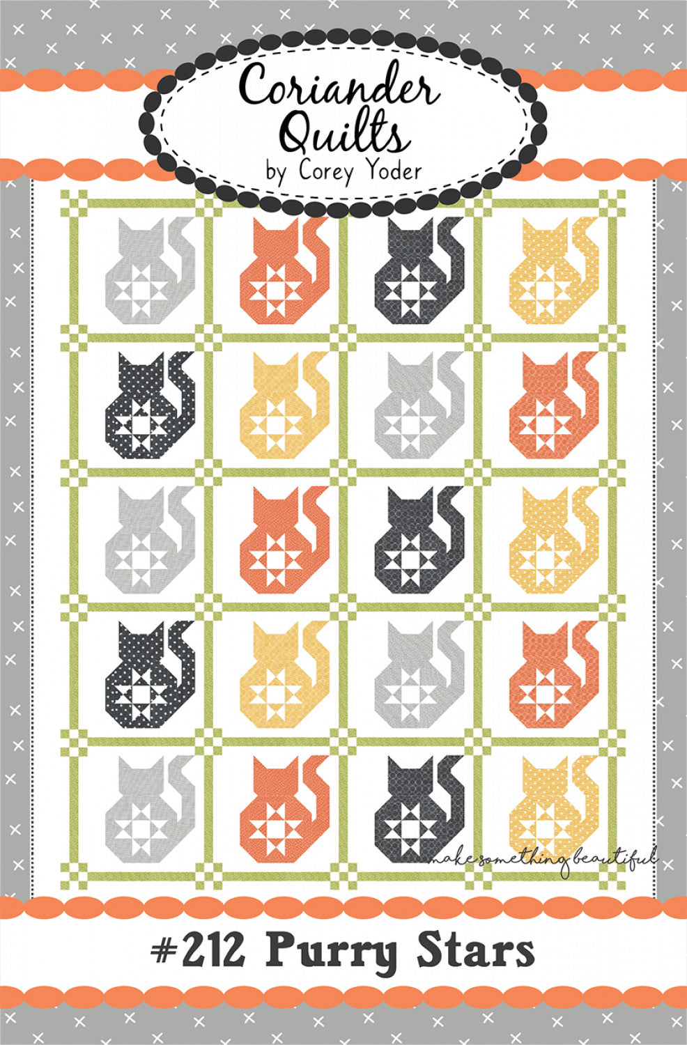 Purry Stars Quilt Pattern by Coriander Quilts