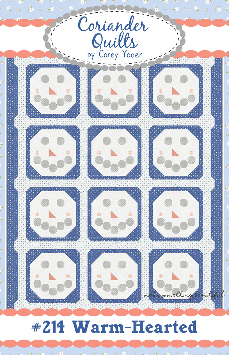 Warm Hearted Quilt Pattern by Coriander Quilts