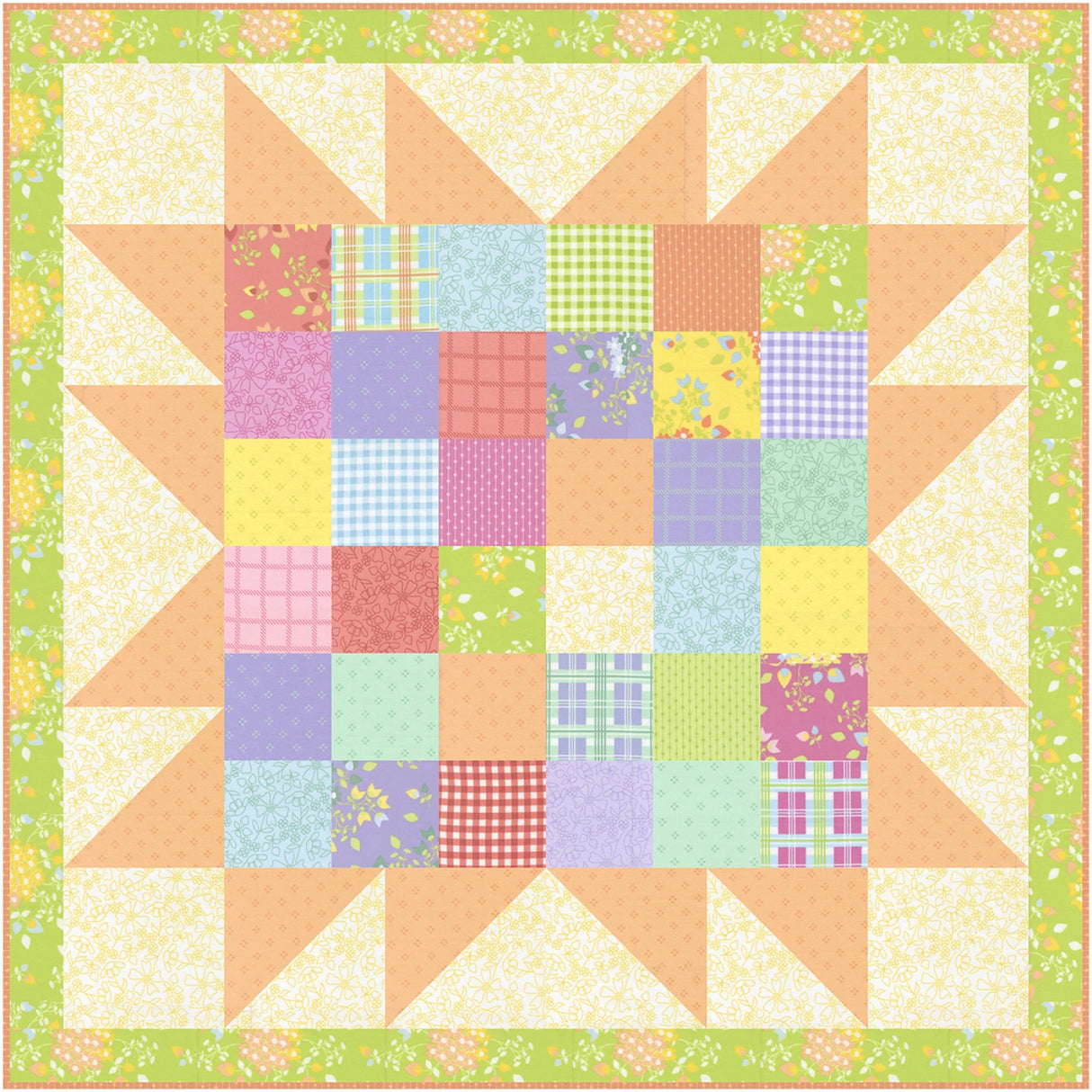 Barn Star 10 Quilt Pattern by Coriander Quilts