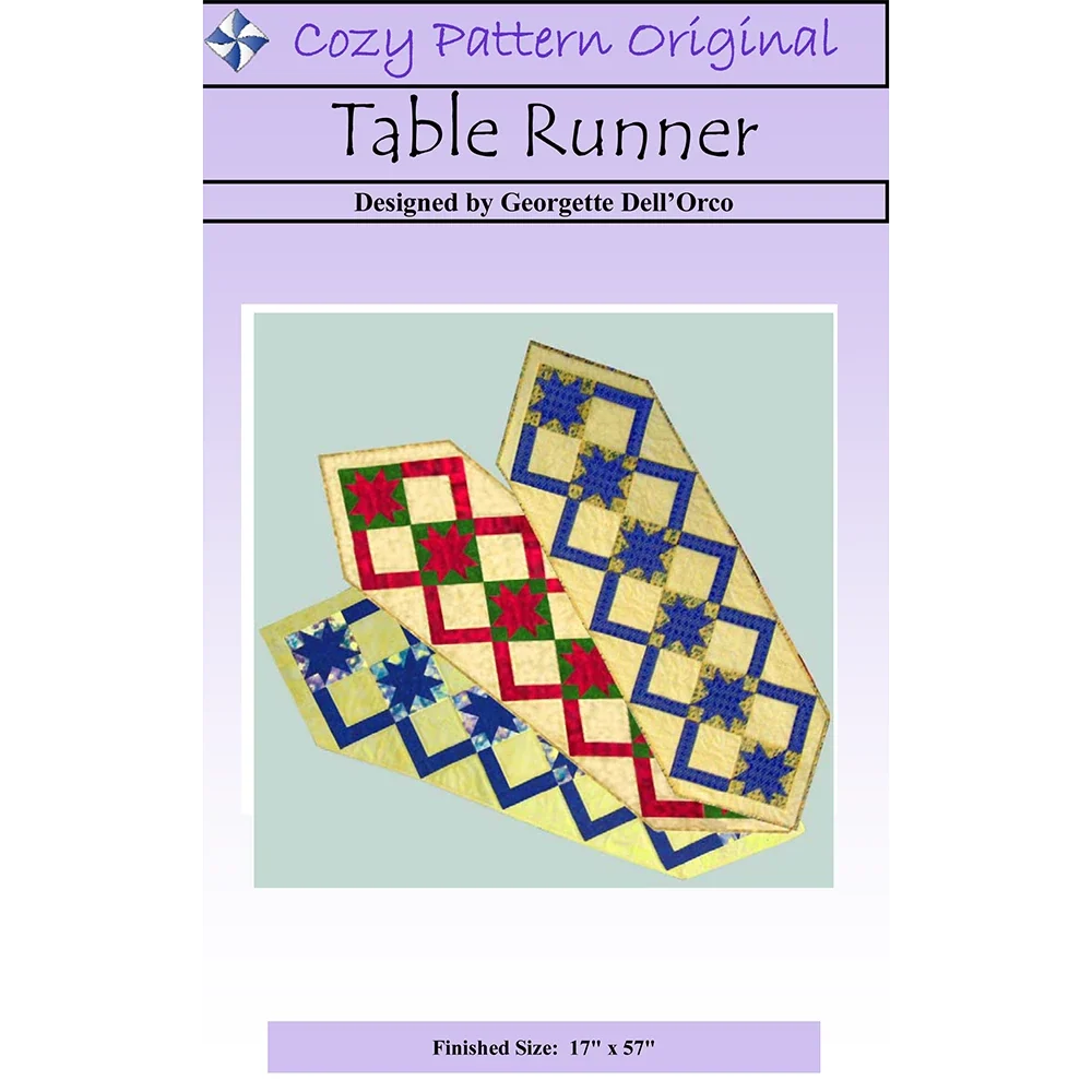 Table Runner Downloadable Pattern by Cozy Quilt Designs