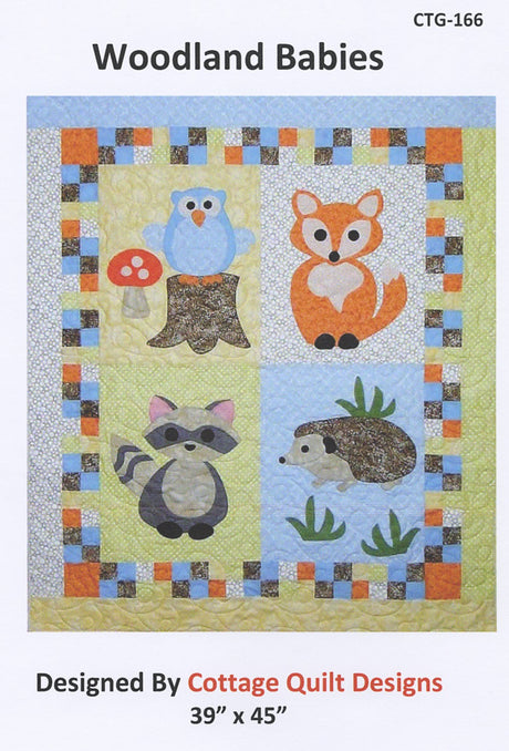 Woodland Babies Quilt Pattern by Cottage Quilt Designs