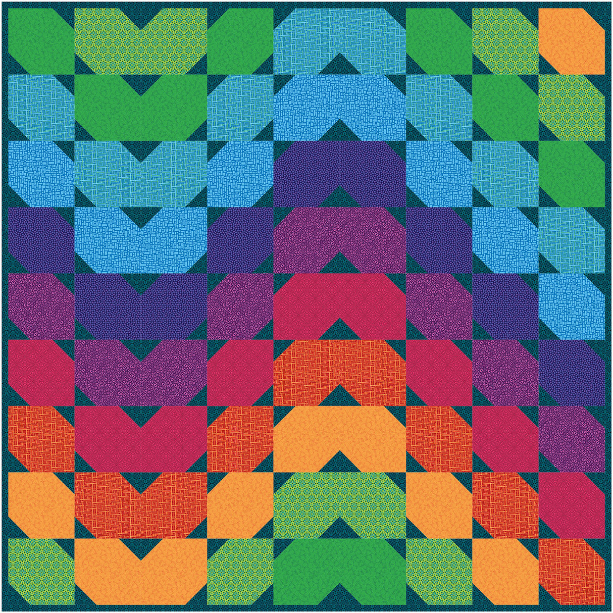 ColourWave Quilt Pattern by Colourwerx