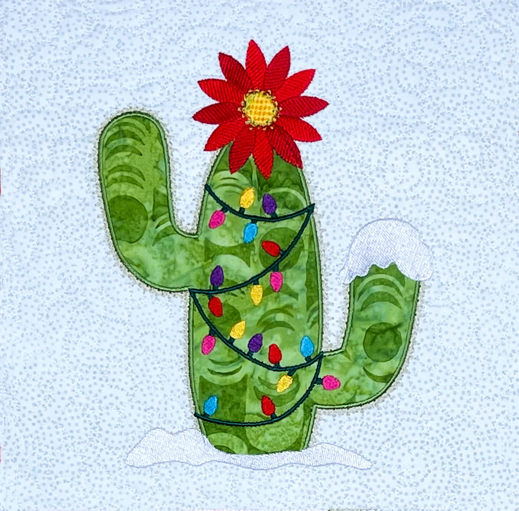 Holiday Prickly Blooms for Machine Embroidery