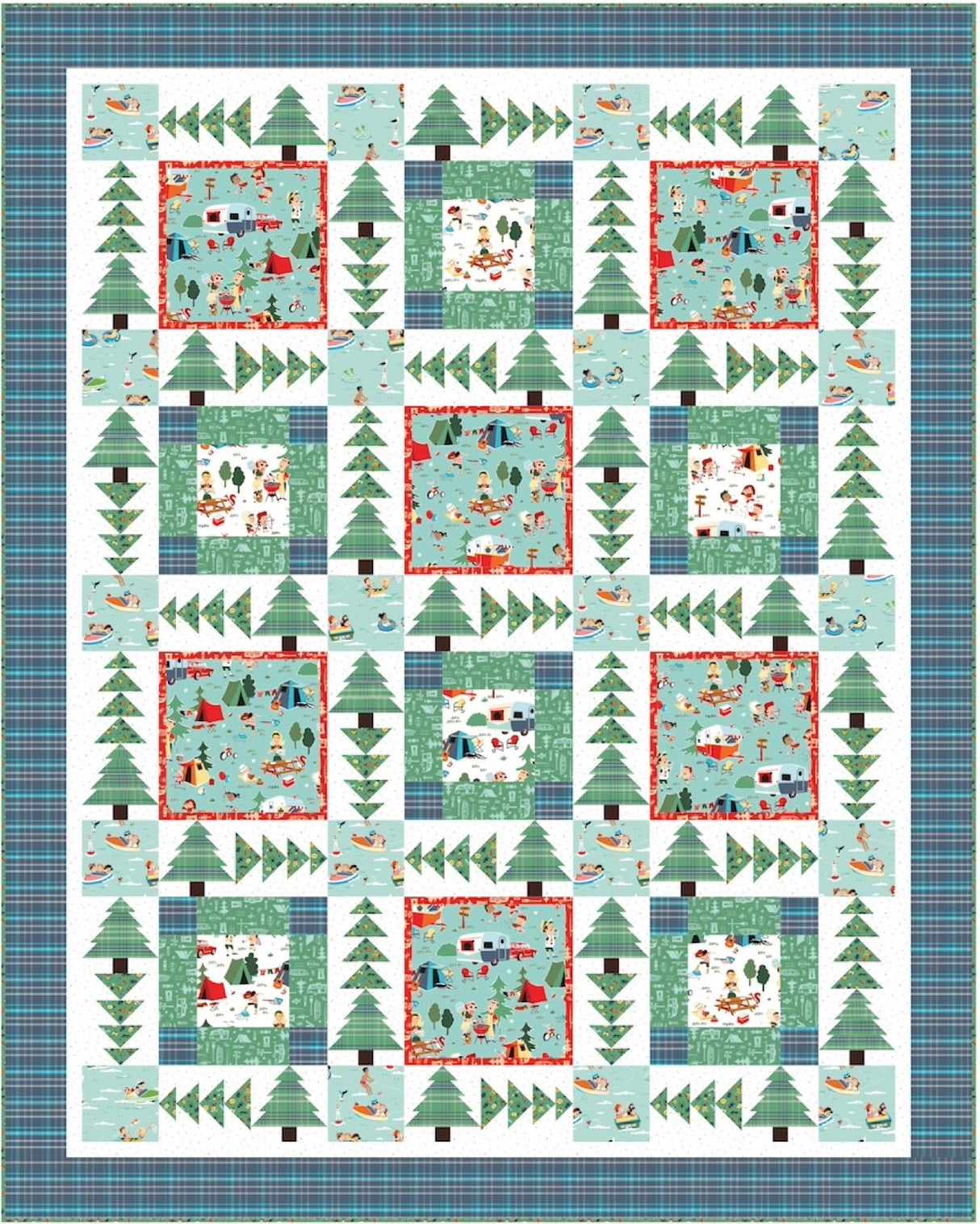 Camping Adventures Downloadable Pattern by Pine Tree Country Quilts