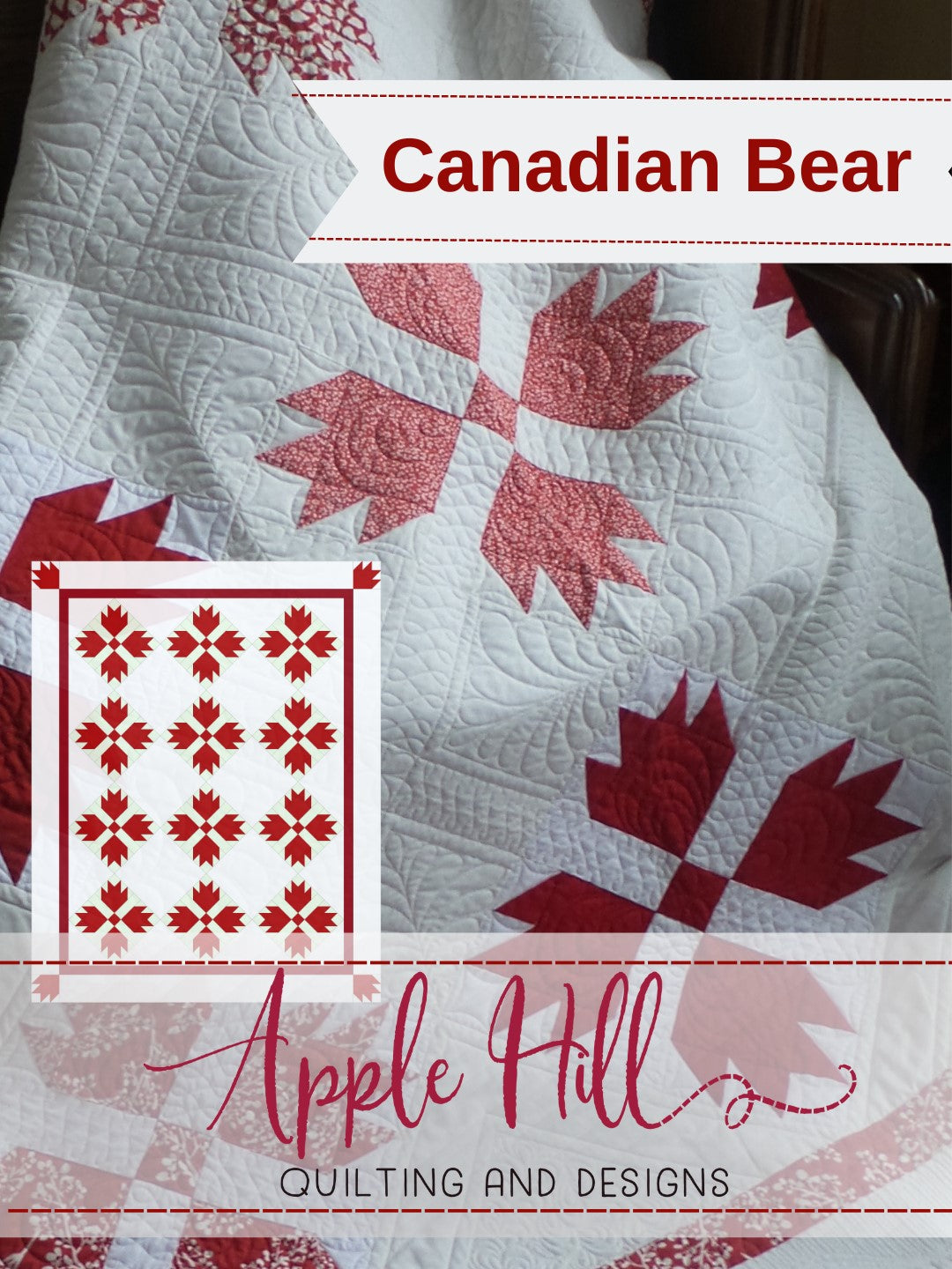Canadian Bear Downloadable Pattern by Apple Hill