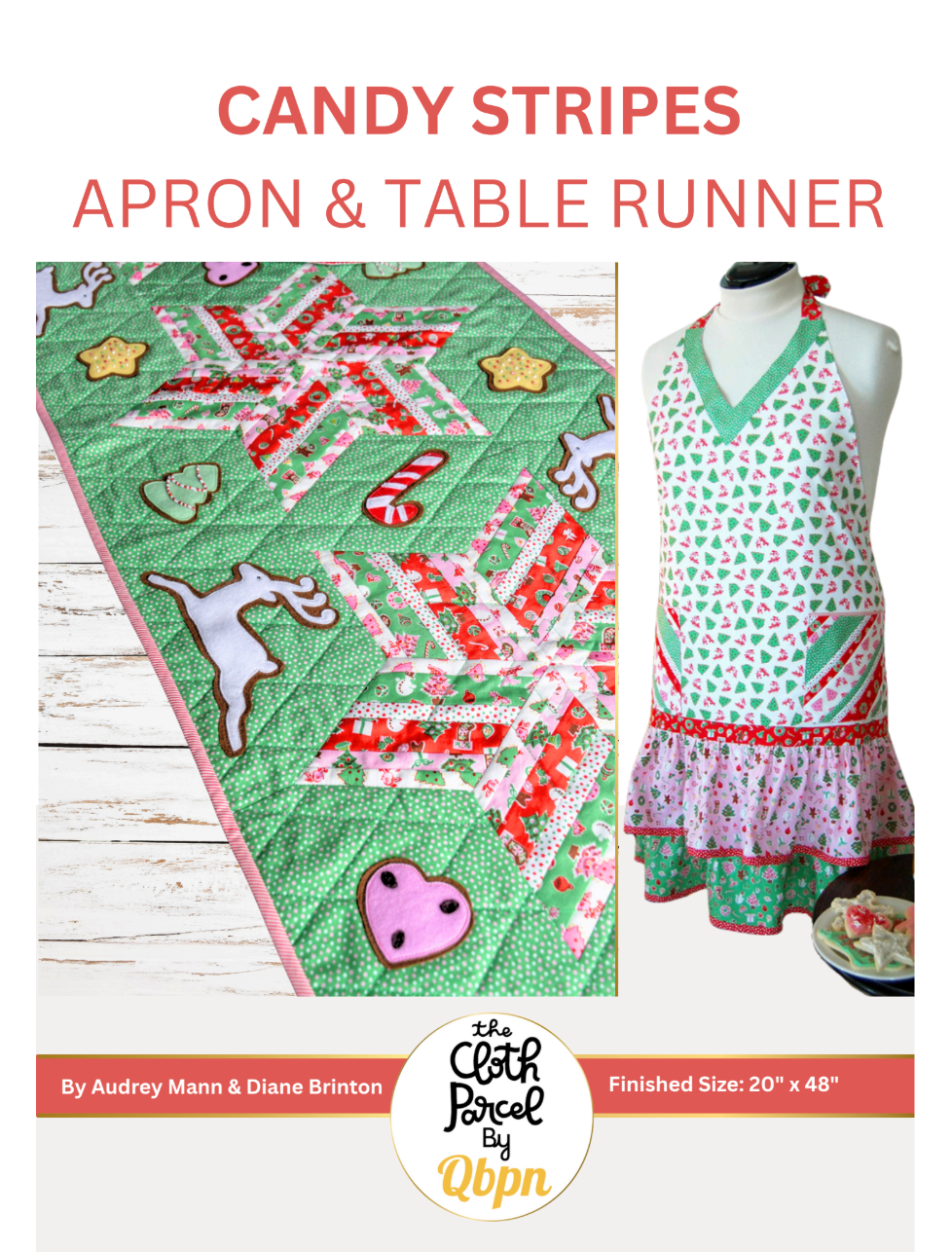 Candy Stripes Apron & Table Runner Downloadable Pattern by Cloth Parcel